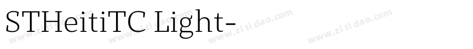 STHeitiTC Light字体转换